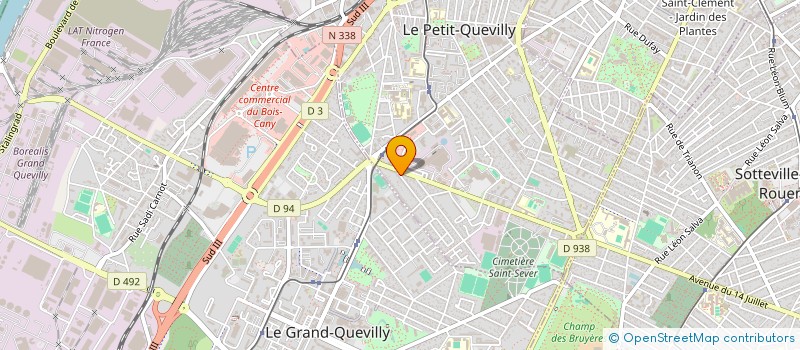 localisation de l'entreprise SAYAS  LE PETIT-QUEVILLY