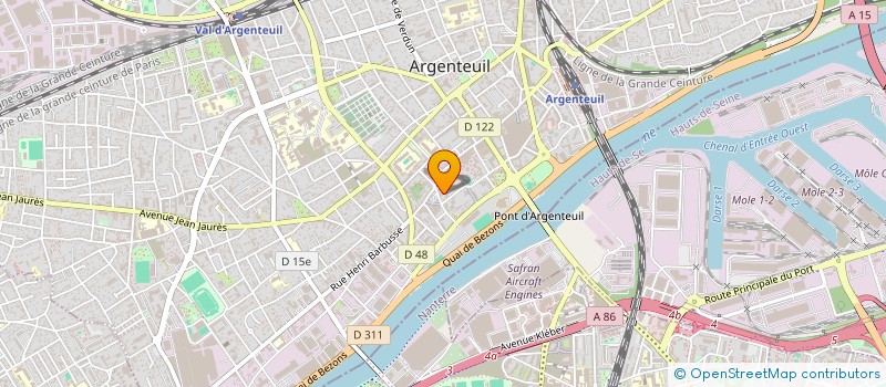 localisation de l'entreprise SAYO  ARGENTEUIL