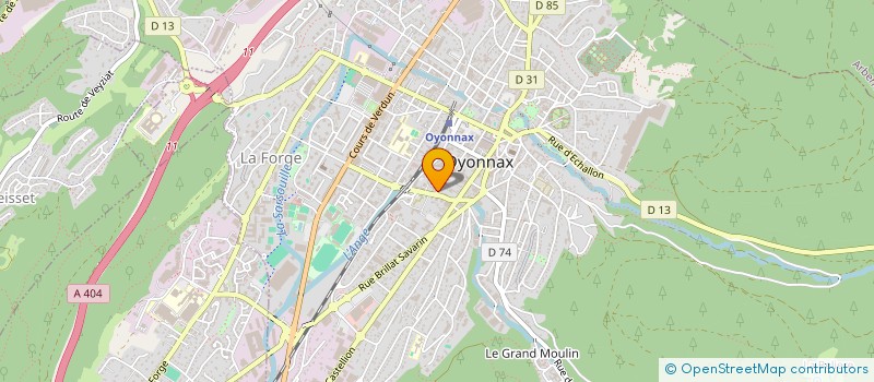 localisation de l'entreprise SAYRED à OYONNAX