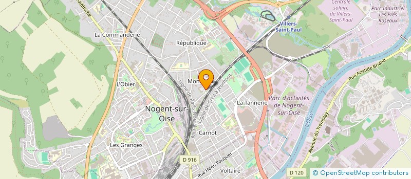 localisation de l'entreprise SAYU GESTION  NOGENT-SUR-OISE