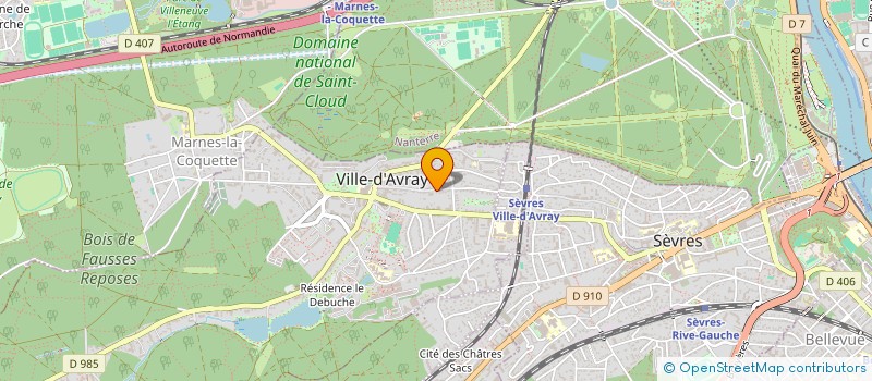 localisation de l'entreprise SAZAM  VILLE-D'AVRAY