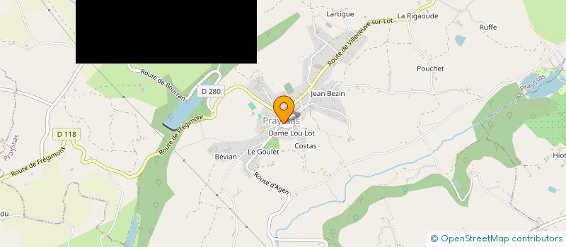 localisation de l'entreprise SAZERNERGIE à PRAYSSAS