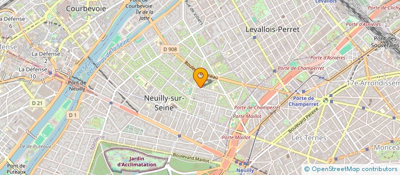 localisation de l'entreprise SAZIERES 69 à NEUILLY-SUR-SEINE