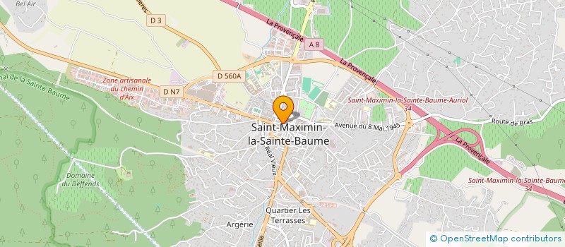 localisation de l'entreprise SB à SAINT-MAXIMIN-LA-SAINTE-BAUME