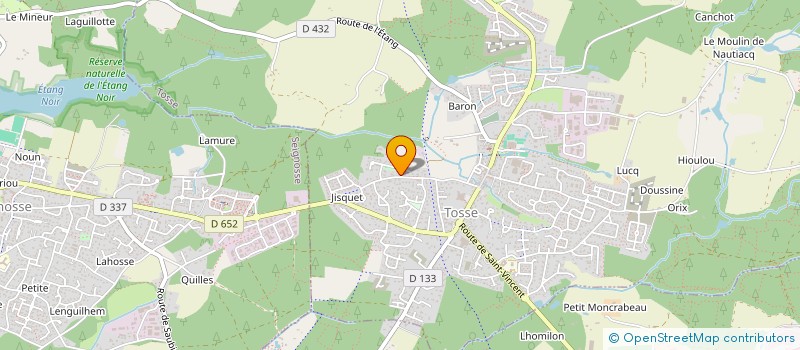 localisation de l'entreprise SB 40  TOSSE