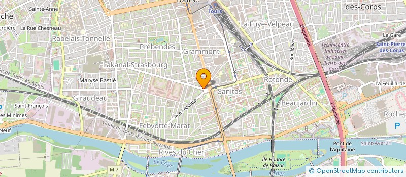 localisation de l'entreprise SB  TOURS