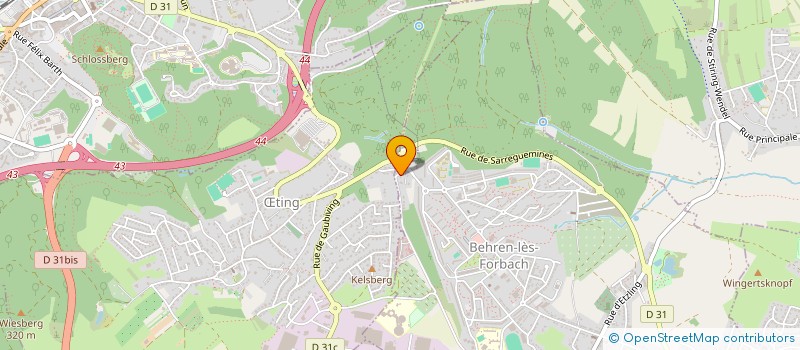 localisation de l'entreprise SB  BEHREN-LES-FORBACH