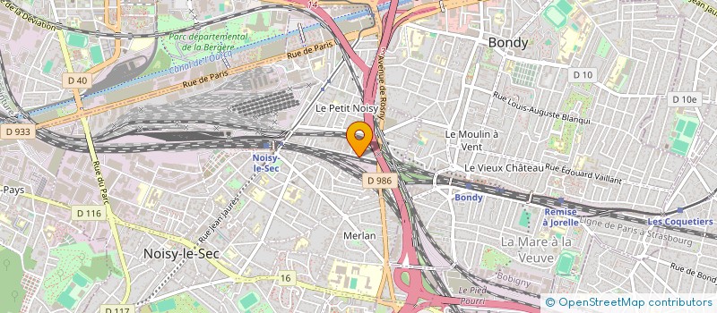 localisation de l'entreprise SB à NOISY-LE-SEC