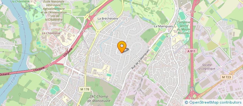 localisation de l'entreprise SB  CARQUEFOU