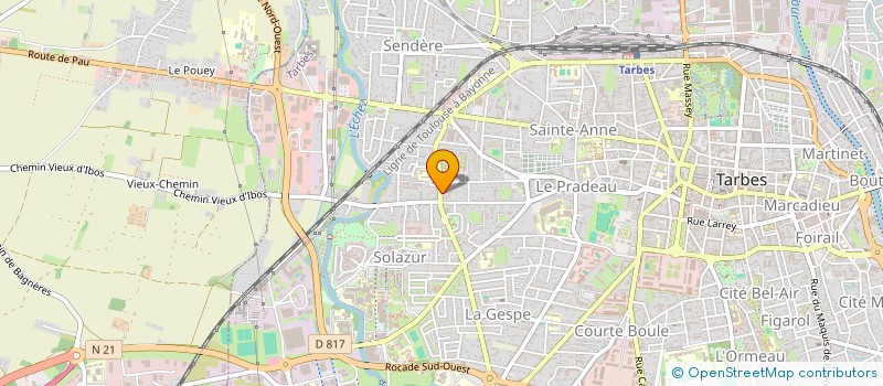 localisation de l'entreprise SB  TARBES