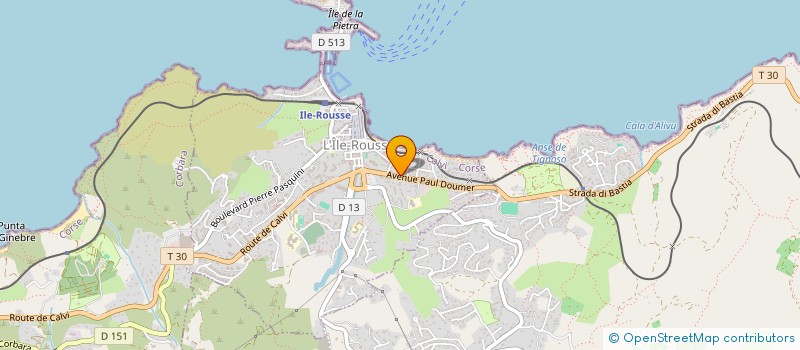 localisation de l'entreprise SB à L'ILE-ROUSSE