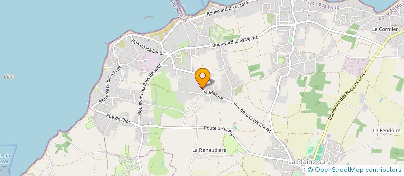 localisation de l'entreprise SB à LA PLAINE-SUR-MER