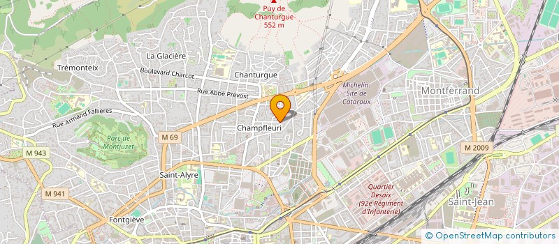 localisation de l'entreprise SB  CLERMONT-FERRAND