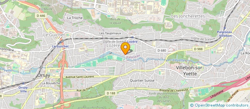 localisation de l'entreprise SB à PALAISEAU