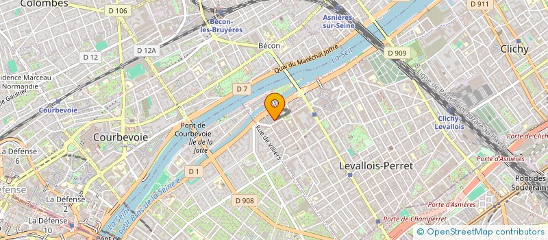 localisation de l'entreprise SB AGENCY à LEVALLOIS-PERRET