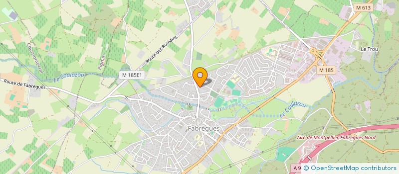 localisation de l'entreprise SB ANIMATION  FABREGUES