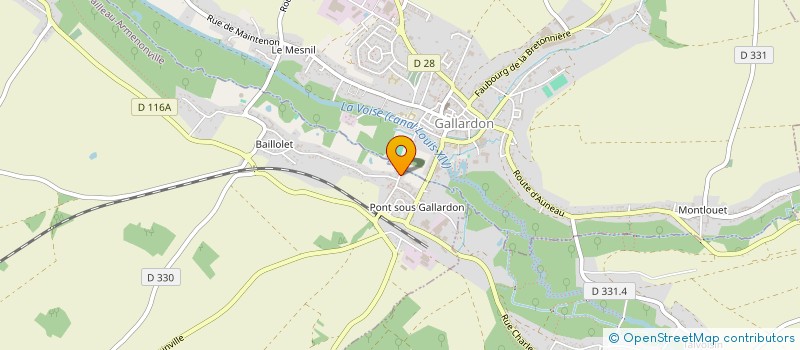 localisation de l'entreprise SB AUTO28 à BAILLEAU-ARMENONVILLE
