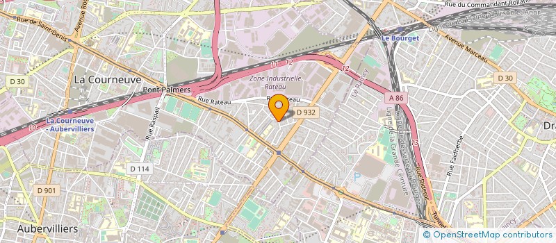 localisation de l'entreprise SB BATI à LA COURNEUVE