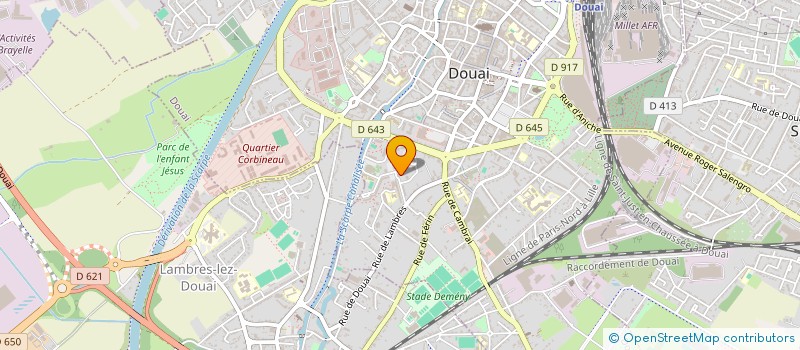 localisation de l'entreprise SB BATIMENT à DOUAI