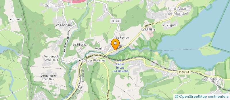 localisation de l'entreprise SB BATIMENT  SAINT-ALBAN-DE-MONTBEL