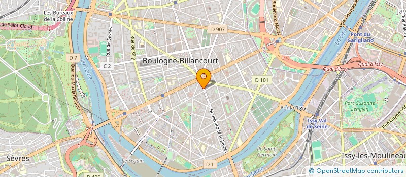 localisation de l'entreprise SB BOULOGNE à BOULOGNE-BILLANCOURT