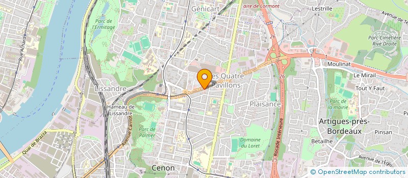 localisation de l'entreprise SB CENON à CENON