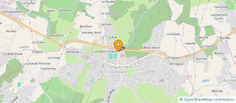 localisation de l'entreprise SB CHATELET  FARGUES-SAINT-HILAIRE