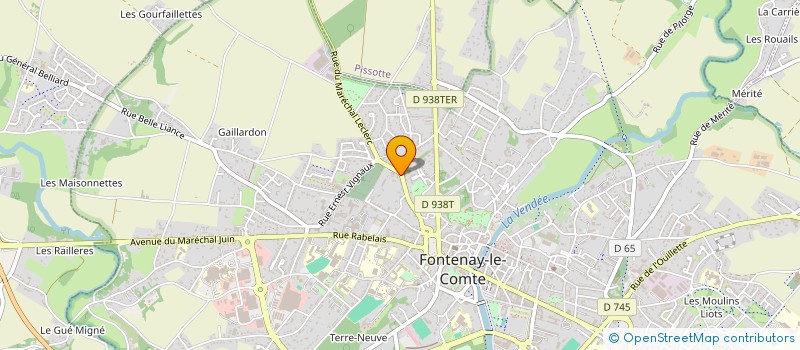 localisation de l'entreprise SB CHAUFFAGE PLOMBERIE à FONTENAY-LE-COMTE