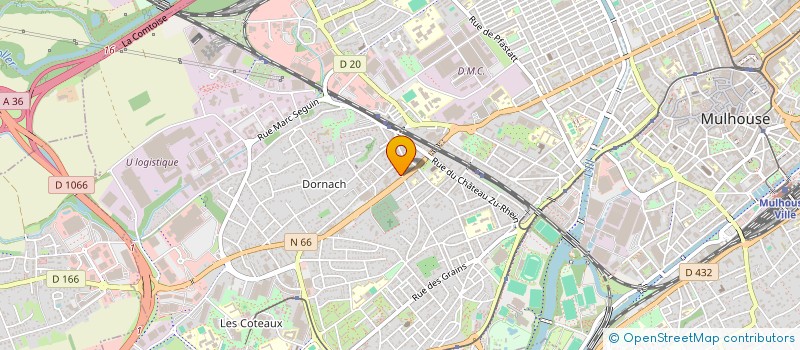 localisation de l'entreprise SB CITE  MULHOUSE