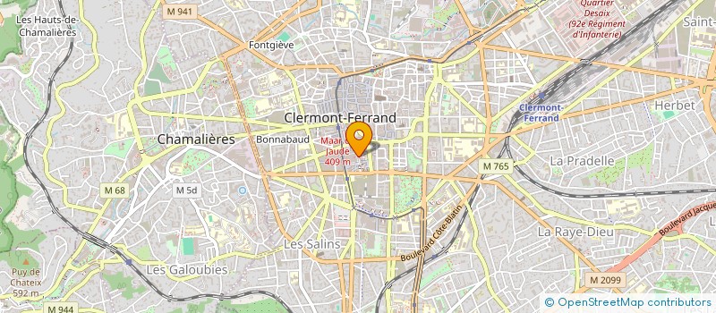 localisation de l'entreprise SB CLERMONT  CLERMONT-FERRAND
