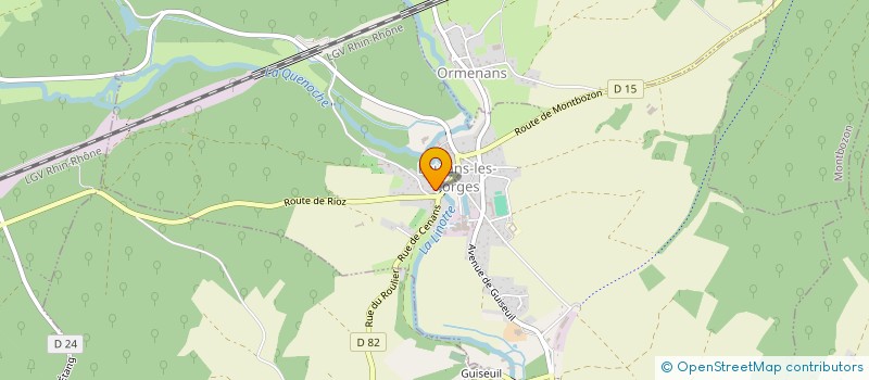 localisation de l'entreprise SB'COIFF  LOULANS-VERCHAMP