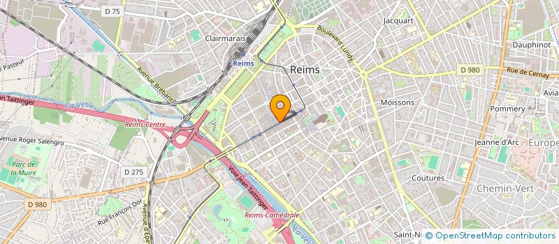 localisation de l'entreprise SB COIFFURE à REIMS