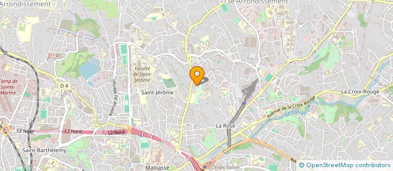 localisation de l'entreprise SB CONCEPT à MARSEILLE
