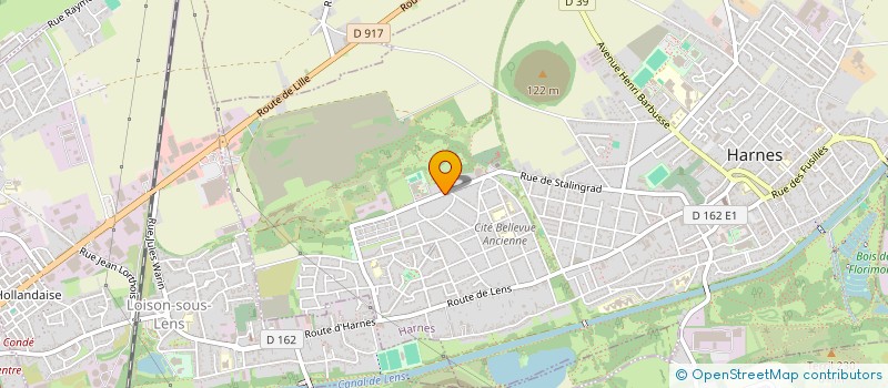 localisation de l'entreprise SB CONCEPT  HARNES