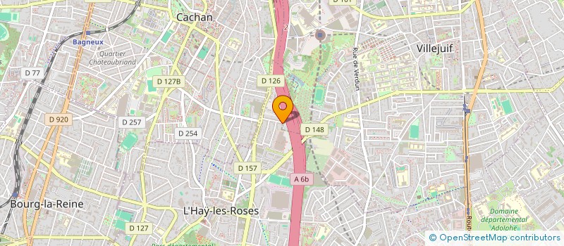 localisation de l'entreprise SB CONCEPT  L'HAY-LES-ROSES