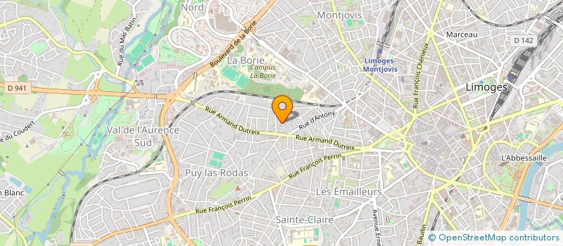 localisation de l'entreprise SB CONSEIL à LIMOGES