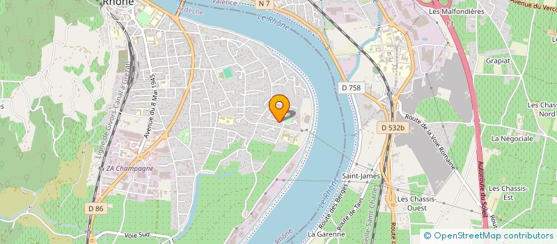 localisation de l'entreprise SB CONSEIL & PATRIMOINE à TOURNON-SUR-RHONE