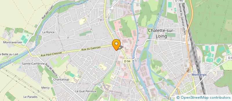 localisation de l'entreprise SB CONSTRUCTION  CHALETTE-SUR-LOING