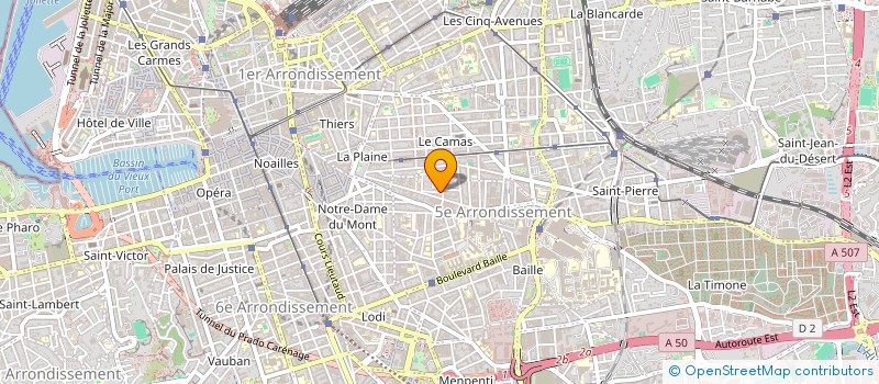 localisation de l'entreprise SB CONSTRUCTION à MARSEILLE