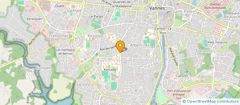 localisation de l'entreprise SB CONSTRUCTIONS à VANNES
