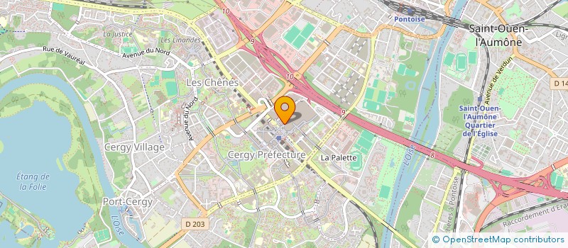 localisation de l'entreprise SB CONSULTING à CERGY