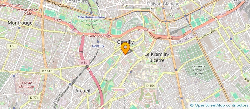 localisation de l'entreprise SB COURSES à GENTILLY