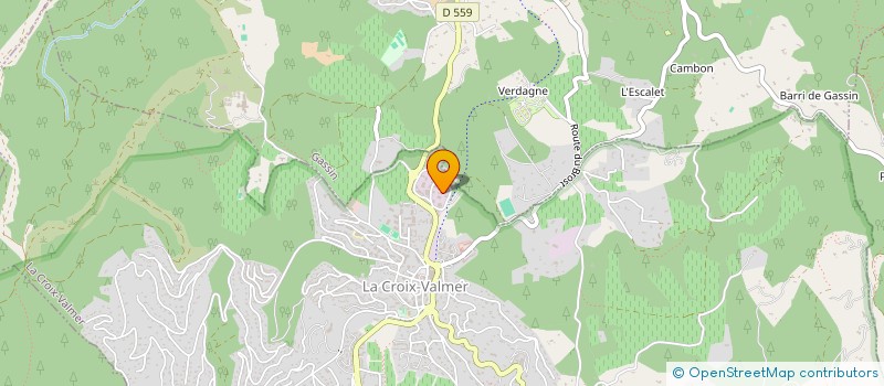 localisation de l'entreprise SB CREATION à LA CROIX-VALMER