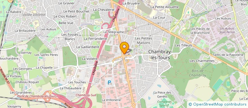 localisation de l'entreprise SB-CUISINES à CHAMBRAY-LES-TOURS