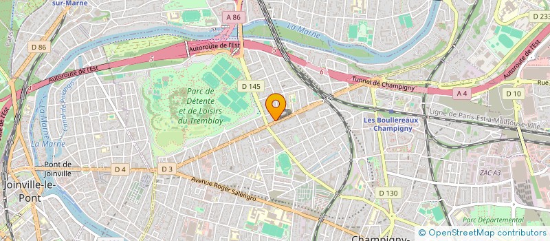 localisation de l'entreprise SB DALLAGES PLANCHER à CHAMPIGNY-SUR-MARNE