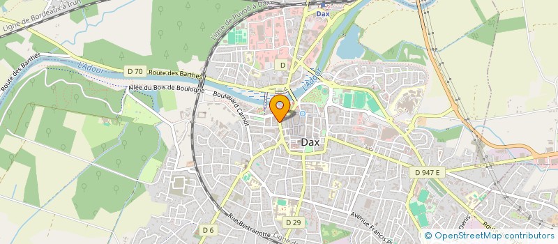 localisation de l'entreprise SB DAX  DAX