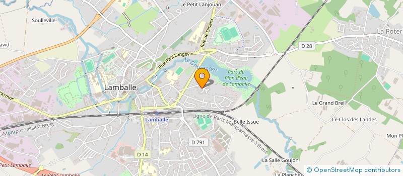 localisation de l'entreprise SB DEVELOPPEMENT à LAMBALLE-ARMOR
