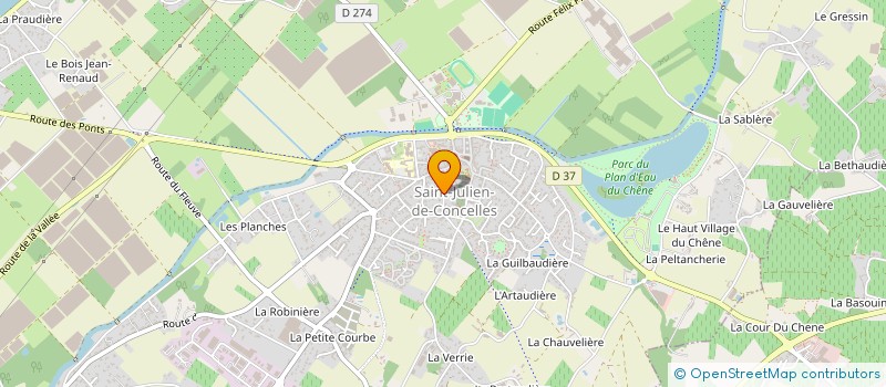 localisation de l'entreprise SB DEVELOPPEMENT à SAINT-JULIEN-DE-CONCELLES