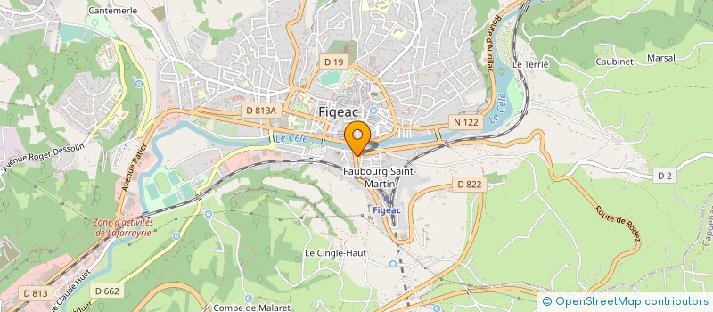 localisation de l'entreprise SB DEVELOPPEMENT  FIGEAC