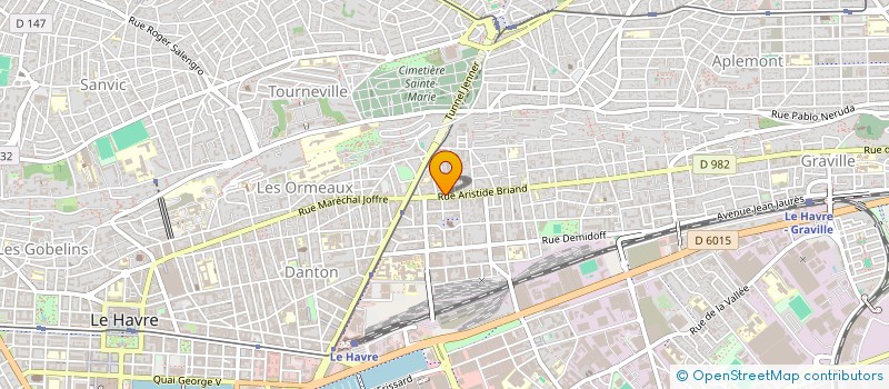 localisation de l'entreprise SB DISTRIBUTION à LE HAVRE
